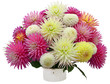 Flower arrangement of chrysanthemums and dahlias