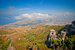 View from Erice Mountain towards Trapani