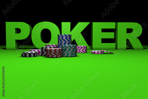 Photo: 3d Poker Sign 3d Poker Sign