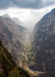 Sunlit rock scenery