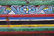 detail of thai wood boat