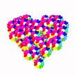 flower heart rainbow