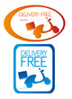 delivery free stickers