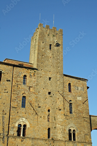 Photo: medieval palace in the village of Volterra in Tuscany medieval palace in the village of Volterra in Tuscany