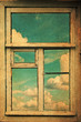 retro image with window