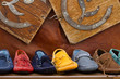 Colorful hand-made shoes from Tuscany