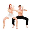 couple of dancers posing