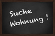 Kreidetafel Suche WOHNUNG Kreidetafel Suche WOHNUNG