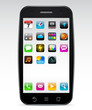Touchscreen smartphone concept.