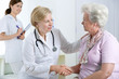 doctor explaining diagnosis to his female patient