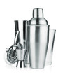Cocktail shakers, strainer and jigger