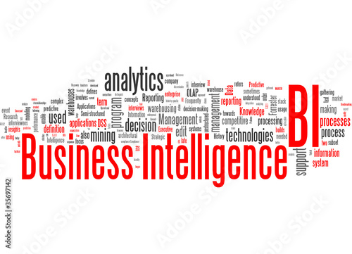 Vector: Business Intelligence BI Business Intelligence BI