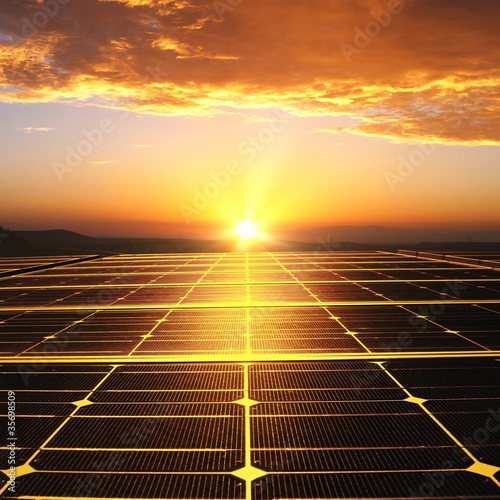 Photo: Energie solaire. Energie solaire.
