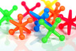 colorful jacks