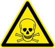 Warnschild Warnzeichen Giftige Stoffe Symbol Totenkopf