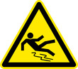 Warnschild Warnzeichen Rutschgefahr Glatt Ausrutschen