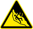 Warnschild Warnzeichen Lawinengefahr Lawinenwarnzeichen
