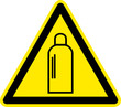 Warnschild Warnzeichen Gasflaschen Druckgasflaschen Druck