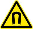 Warnschild Warnzeichen Magnet Magnetfeld Magnetismus