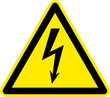 Vektor: Warnschild Warnzeichen gefährliche elektrische Spannung Warnschild Warnzeichen gefährliche elektrische Spannung