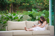 Mother Teaching Daughter how to read