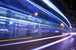 Light trails at night with busy traffic Light trails at night with busy traffic