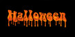 Halloween, texte fond noir