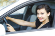Pretty female driver
