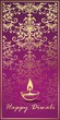 Oil lamp, Diwali greetings card, royal Rajasthan, India