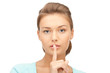 finger on lips