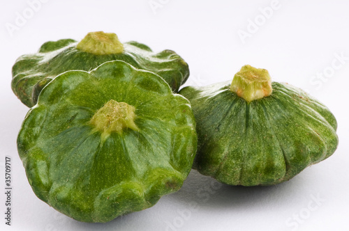 Photo: Pattypan Squash Kürbis Pattypan Squash Kürbis