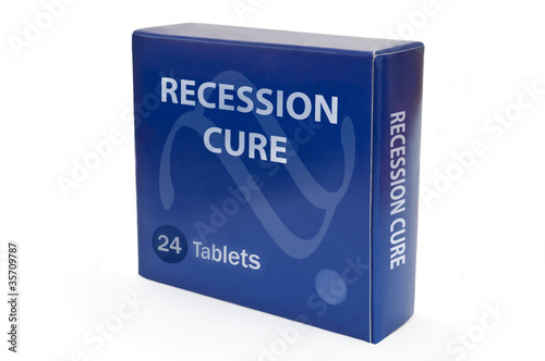 Photo: Recession help concept. Recession help concept.