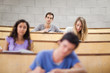 Young students during a lecture