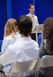 Portrait of a young man doing a presentation Portrait of a young man doing a presentation