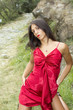 red dress