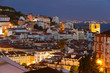 Lisbon old town at night, Portugal