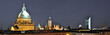 skyline leipzig at night