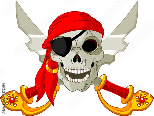 Vektor: Pirate Skull Pirate Skull