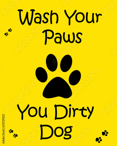 Illustration: wash your paws wash your paws