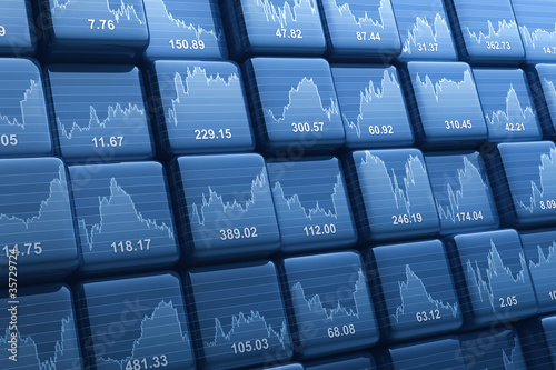 Illustration: Stock index cubes Stock index cubes