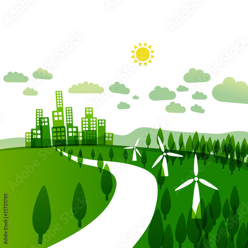 Vektor: abstract ecology illustration abstract ecology illustration