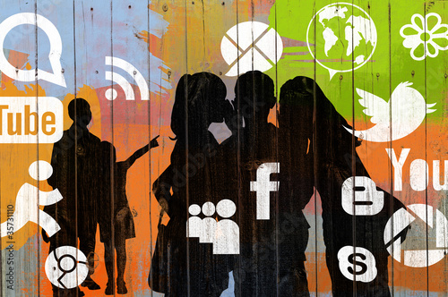 Illustration: réseau social réseau social