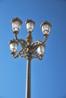 Lamppost over blue