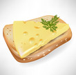 cheese and bread slice