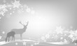 Weihnachtsstimmung, Hirsch und Reh