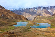 Mountain lakes in Himalayas