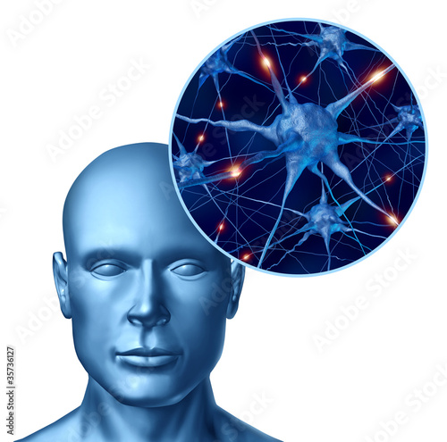 Illustration: Human intelligence with active neurons Human intelligence with active neurons