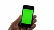 Smart Phone usewith green chroma screen
