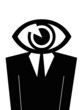 Eye man illustration.