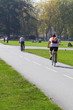 Sur la piste cyclable